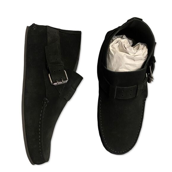 New The Kooples suede leather moccasins black slip ons shoes NIB $475 41 10 - Picture 10 of 16